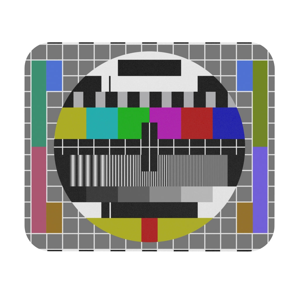 Retro Color TV Test Pattern - Mouse Pad