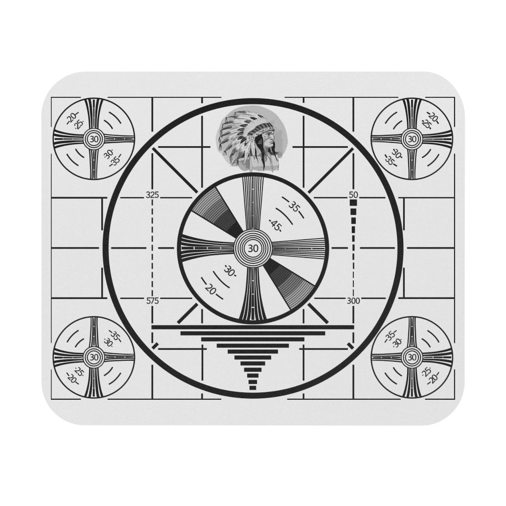 Retro Indian Head Test Pattern Mouse Pad (Rectangle)