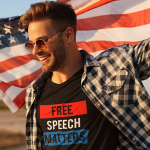 Free Speech Matters — Unisex Jersey Short Sleeve Tee